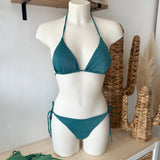 Maillot de bain paillettes bleu