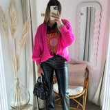 Pantalon en simili cuir noir