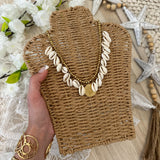 Collier Madeline blanc et œil