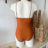 Maillot de bain à paillettes orange