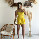 Combishort Elsa jaune 🇮🇹