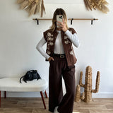 Pantalon avec ceinture choco 🇮🇹