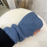 Mitaines à paillettes bleu