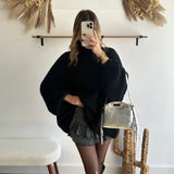 Pull oversize couture noir 🇮🇹