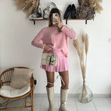 Jupe short Martine rose