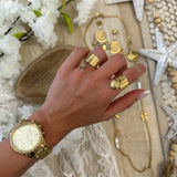 Bague breloque coquillage