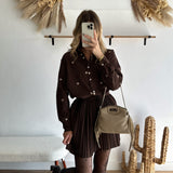 Chemise velours heart