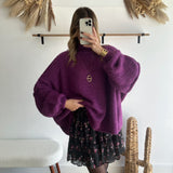 Pull oversize couture violet 🇮🇹