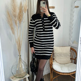 Robe pull marinière