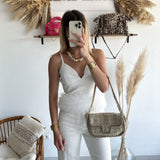 Top froufrous blanc