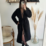 Manteau Agnès noir 🇮🇹
