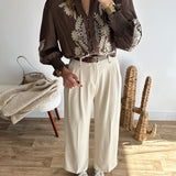 Pantalon tailleur beige