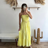 Robe bustier jaune 🇮🇹