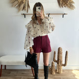 Blouse à pois