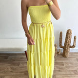 Robe bustier jaune 🇮🇹