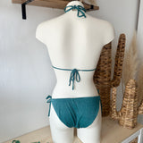 Maillot de bain paillettes bleu