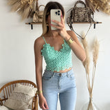 Top Marylise vert d’eau