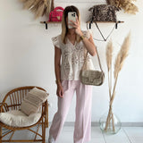 Pantalon Selya rose