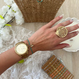 Bracelet coquillage bleu