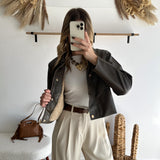 PRÉCOMMANDE Veste en simili Melie ( expédition à partir du samedi 11 octobre )