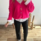 Gilet Margot rose 🇮🇹