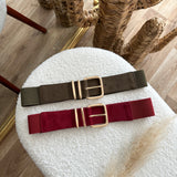 Ceinture carrée ( kaki / bordeaux )