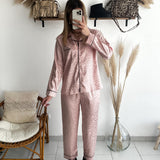 Pyjama léopard rose