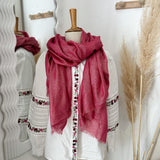 Foulard à paillettes rose