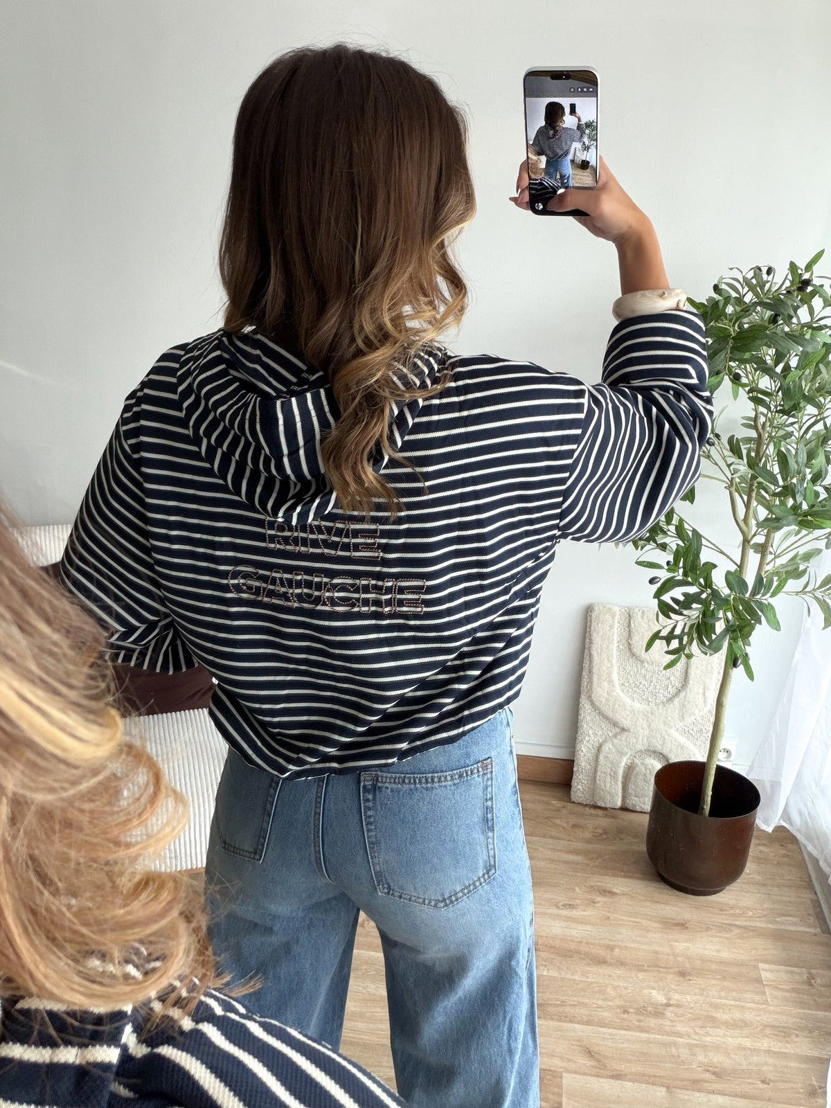 Gilet rive gauche bleu marine