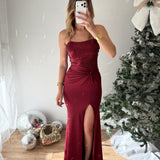 PRÉCOMMANDE Robe Tina bordeaux