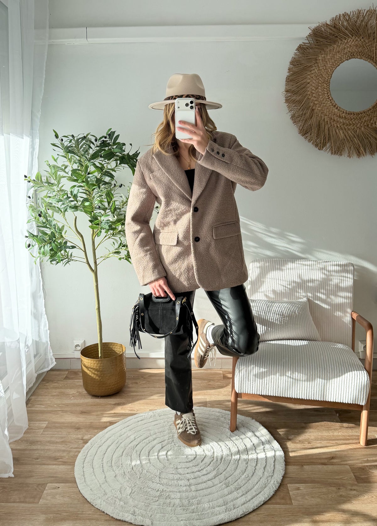 Blazer épais bouclette