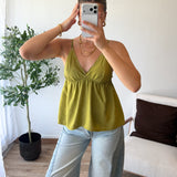 Débardeur clou vert olive