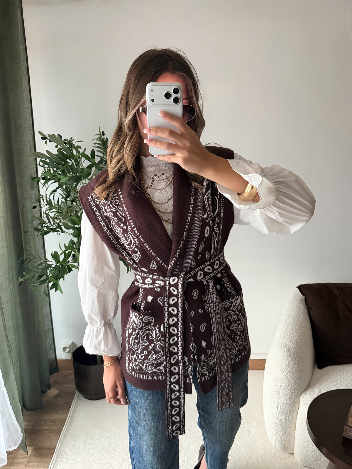 Veste bandana choco