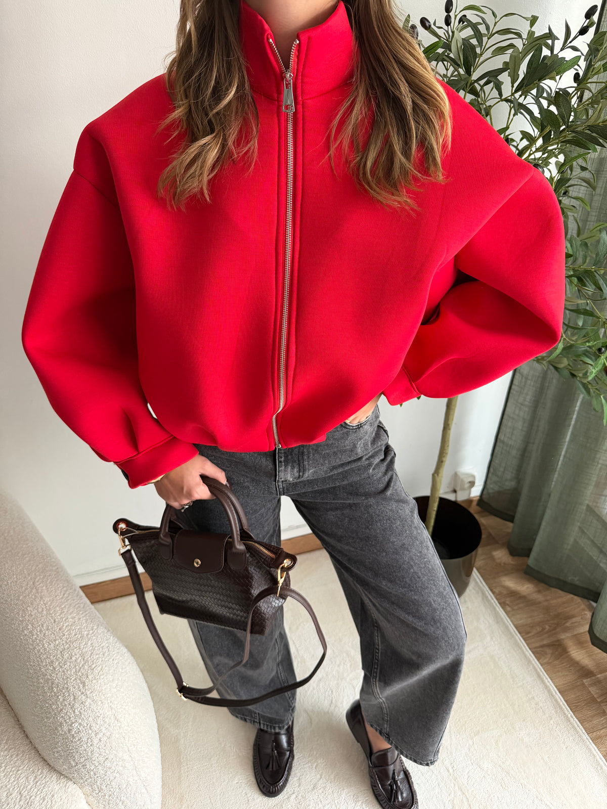 PRÉCOMMANDE Veste Jade rouge ( expédition dans 2 semaines )