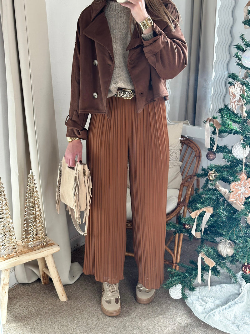 Pantalon plissé brun 🇮🇹