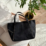 Sac clouté noir