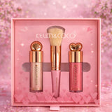 Coffret highlighter, blush et pinceau