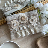 Pochette bohème blanche
