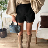Short dentelle noir