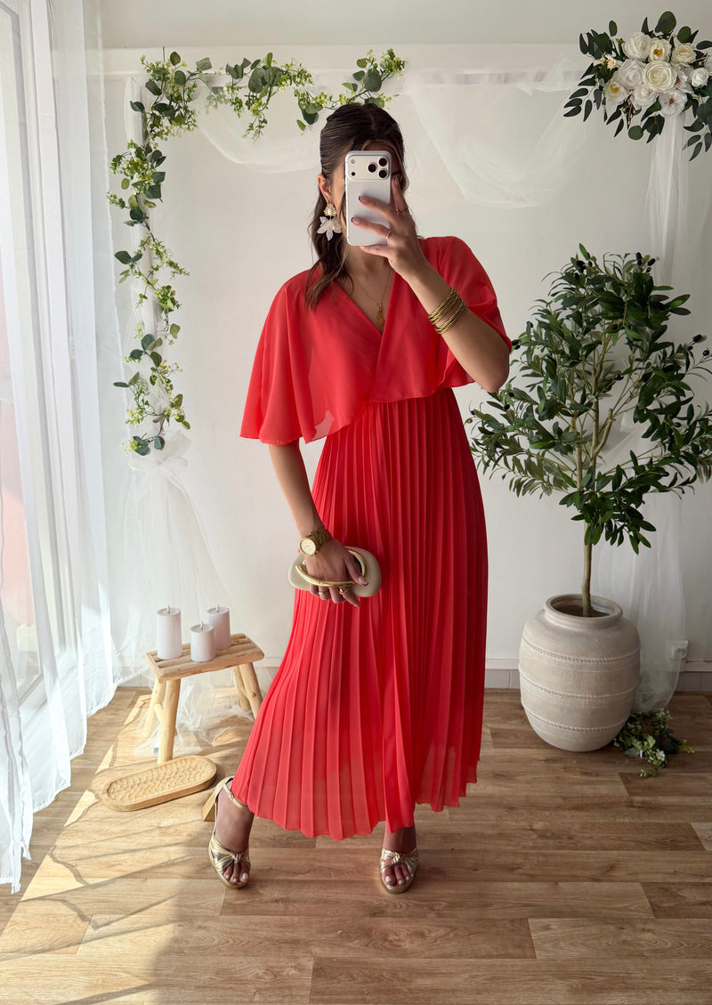 Robe Cléa corail