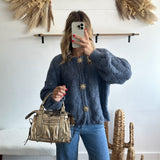 Gilet Sun manches longues bleu jean 🇮🇹
