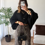 Gilet oversize noir