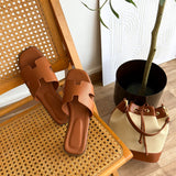 Claquettes Hermina camel