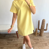 Robe t-shirt jaune