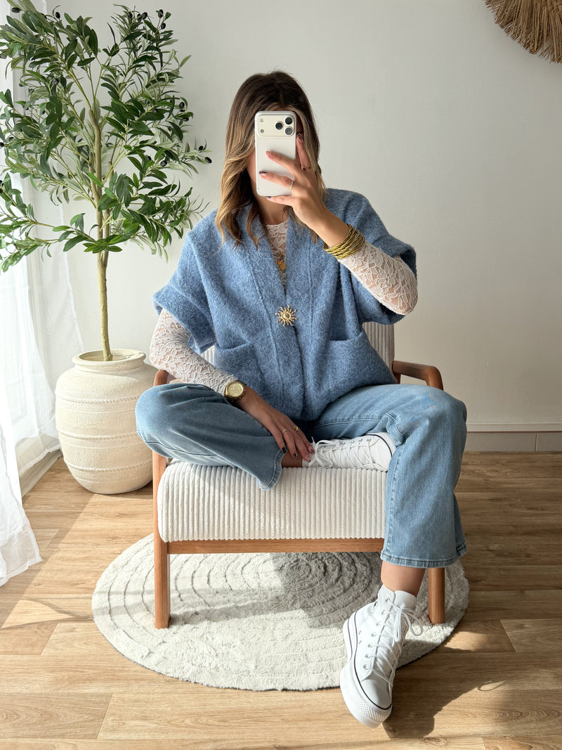 Veste sun bleu