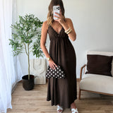 Robe clous chocolat