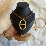 Collier Ève marron