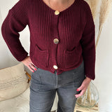 Gilet Shana bordeaux