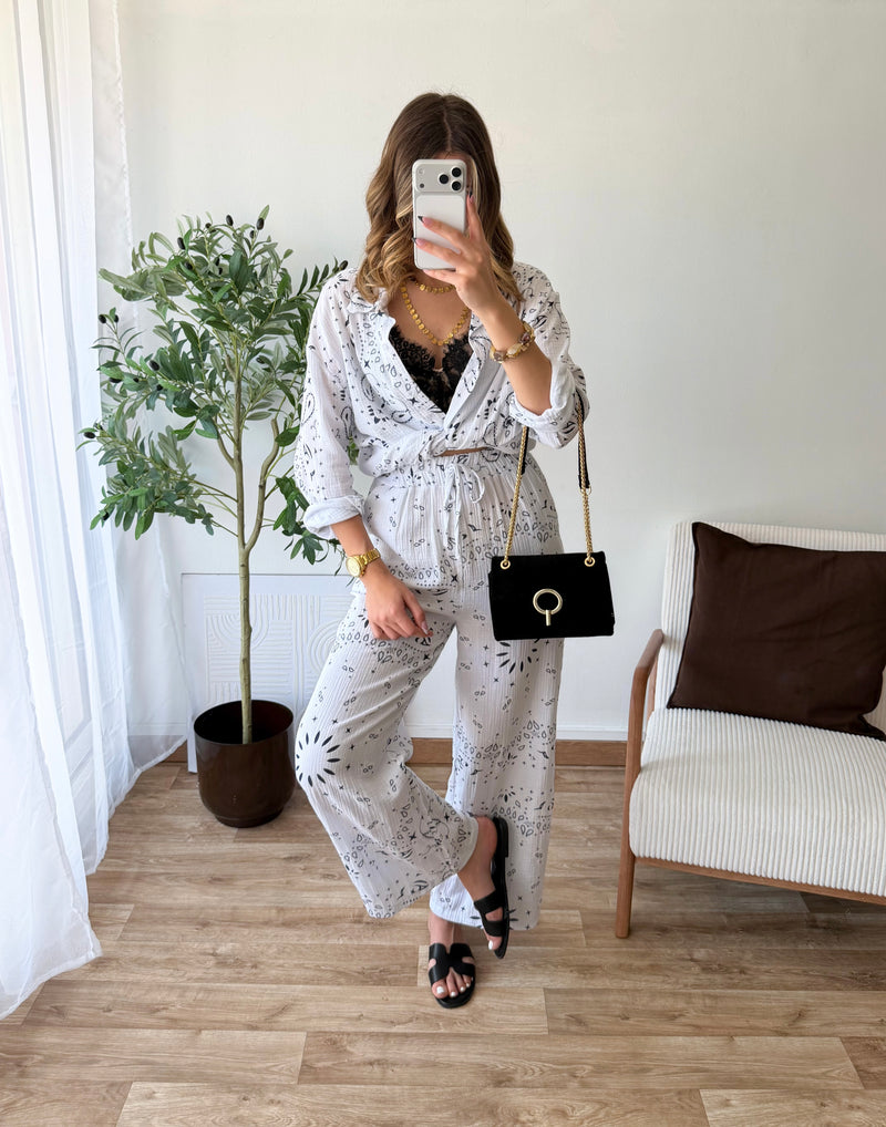 Ensemble Bandana blanc