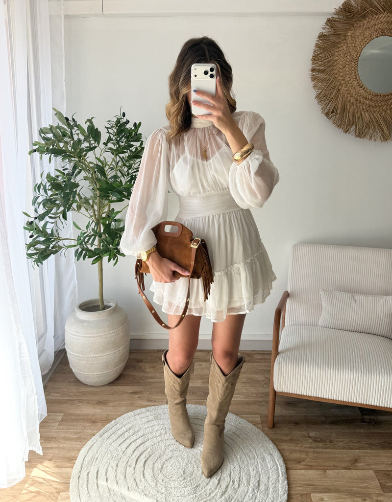 Robe Agathe blanche